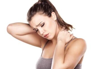 The girl's neck osteochondrosis