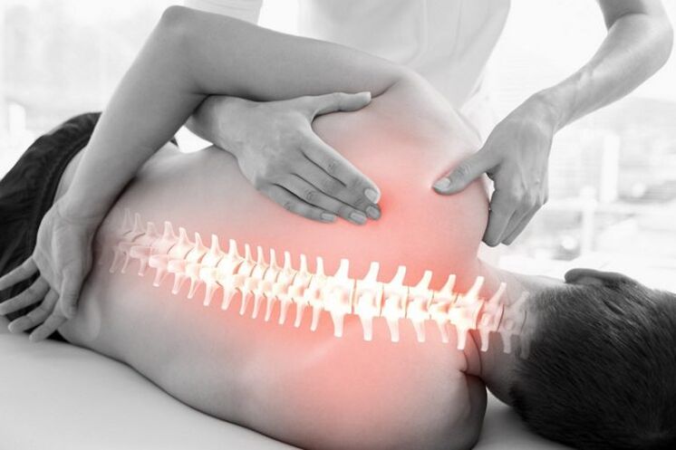 Manual therapy for osteochondrosis of the thoracic spine